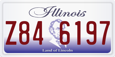 IL license plate Z846197