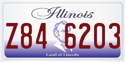 IL license plate Z846203