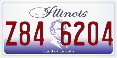 IL license plate Z846204