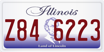 IL license plate Z846223