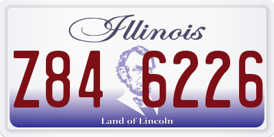 IL license plate Z846226
