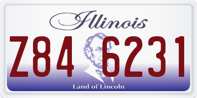 IL license plate Z846231