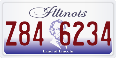 IL license plate Z846234