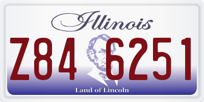 IL license plate Z846251