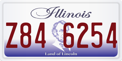 IL license plate Z846254