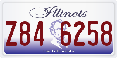 IL license plate Z846258