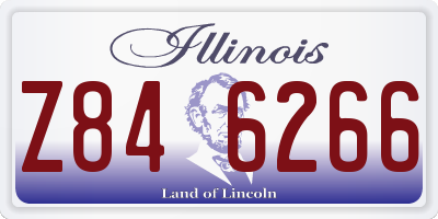 IL license plate Z846266