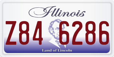 IL license plate Z846286