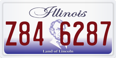 IL license plate Z846287