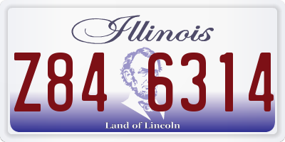 IL license plate Z846314