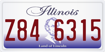 IL license plate Z846315