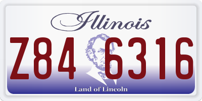 IL license plate Z846316