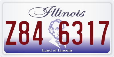 IL license plate Z846317
