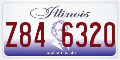 IL license plate Z846320