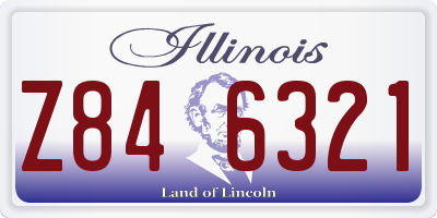 IL license plate Z846321