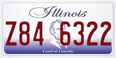 IL license plate Z846322