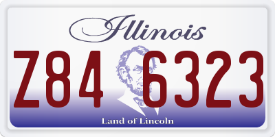 IL license plate Z846323