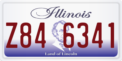 IL license plate Z846341
