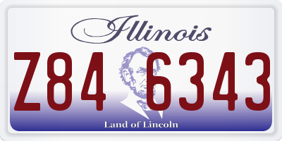 IL license plate Z846343