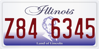 IL license plate Z846345