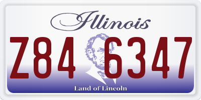 IL license plate Z846347