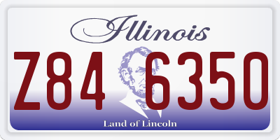 IL license plate Z846350