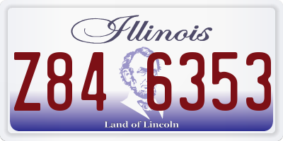 IL license plate Z846353