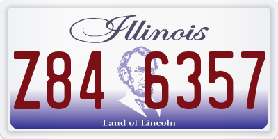 IL license plate Z846357