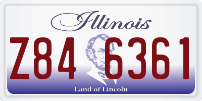 IL license plate Z846361