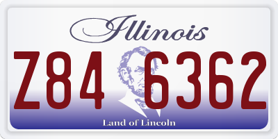 IL license plate Z846362
