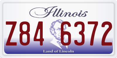 IL license plate Z846372