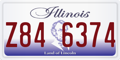 IL license plate Z846374