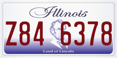 IL license plate Z846378