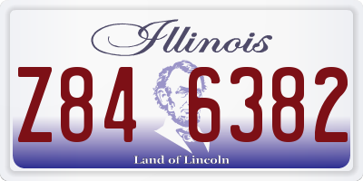 IL license plate Z846382
