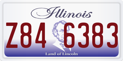 IL license plate Z846383