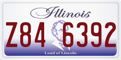 IL license plate Z846392