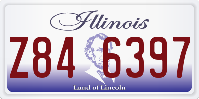 IL license plate Z846397