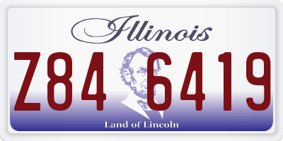 IL license plate Z846419