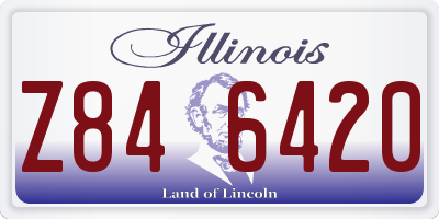 IL license plate Z846420