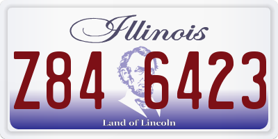 IL license plate Z846423