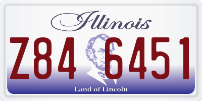 IL license plate Z846451