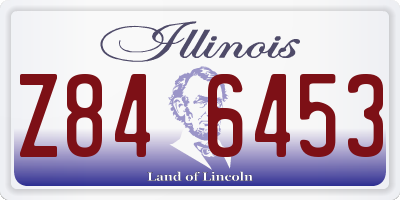 IL license plate Z846453