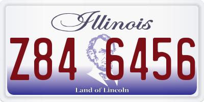 IL license plate Z846456