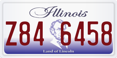 IL license plate Z846458