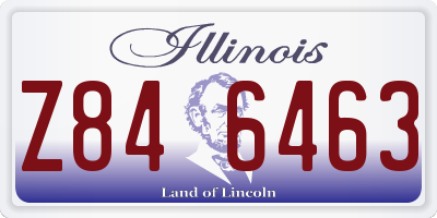 IL license plate Z846463