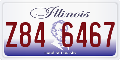 IL license plate Z846467