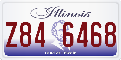 IL license plate Z846468
