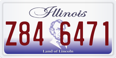 IL license plate Z846471