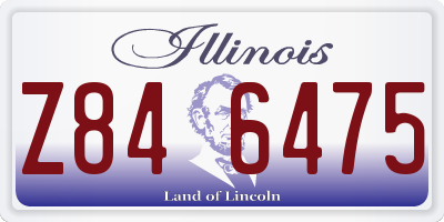 IL license plate Z846475