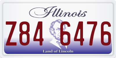IL license plate Z846476